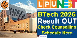 LPUNEST 2026 Results Declared for BTech